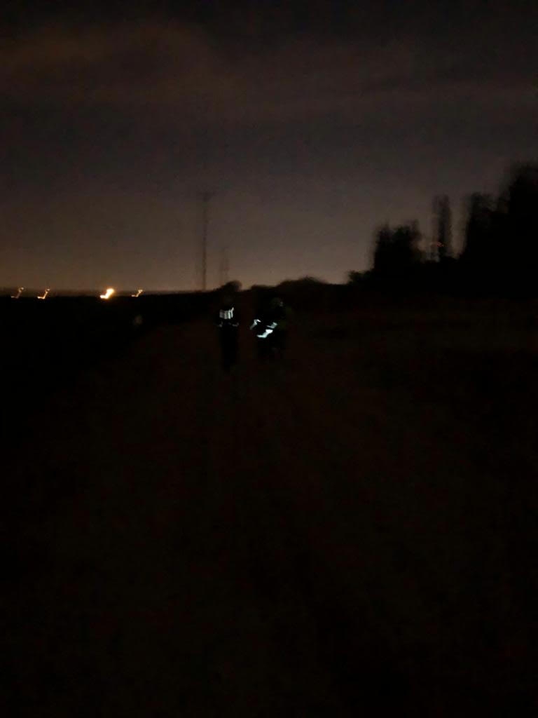 ריצת שטח בלילה