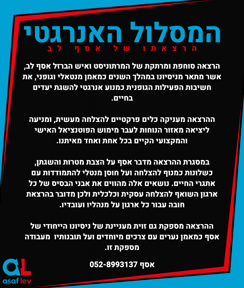 אסף לב - הרצאות